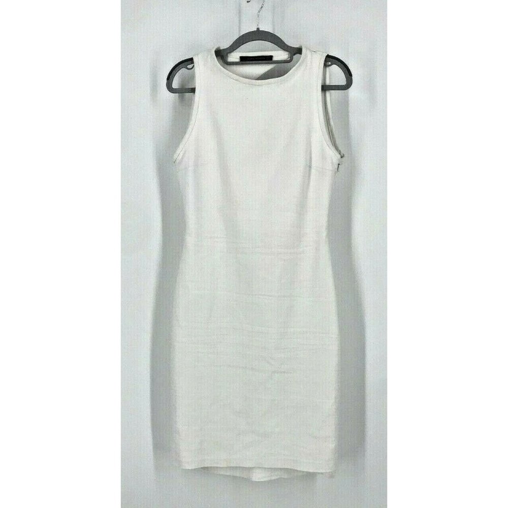 Zara Woman White Cut Out Dress Size M